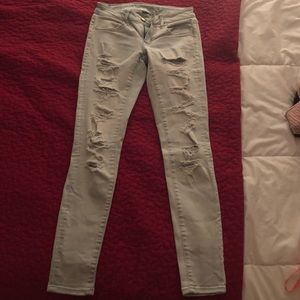 American eagle skinny jeans distressed